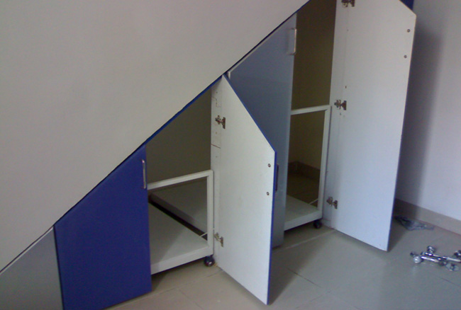 Modular Furniture Below Stairs - Priyanka Enterprises